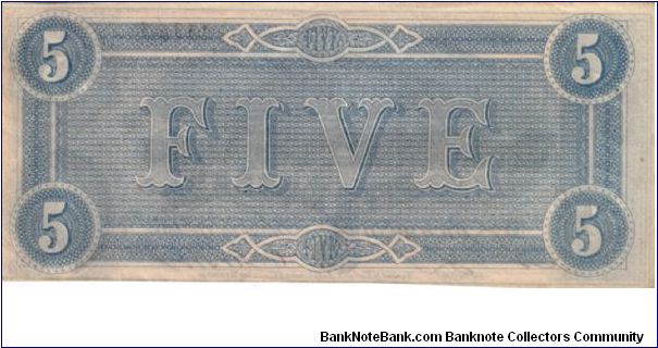 Banknote from USA year 1864