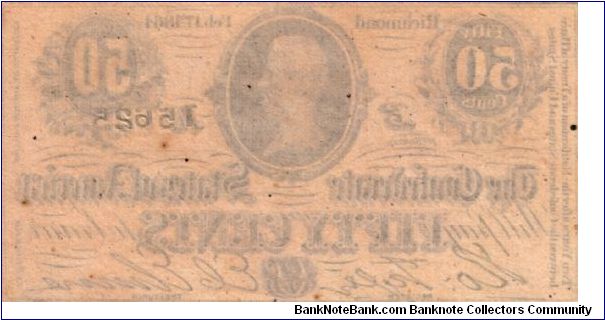 Banknote from USA year 1864