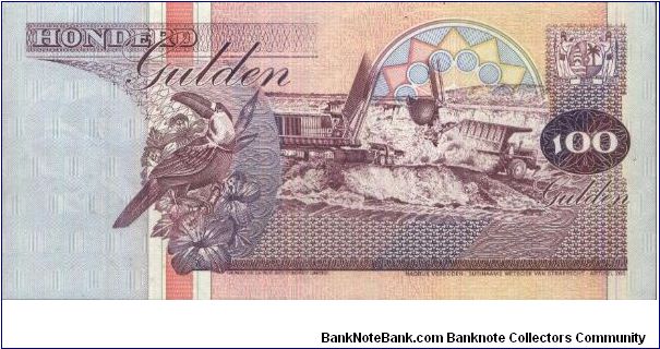 Banknote from Suriname year 1998