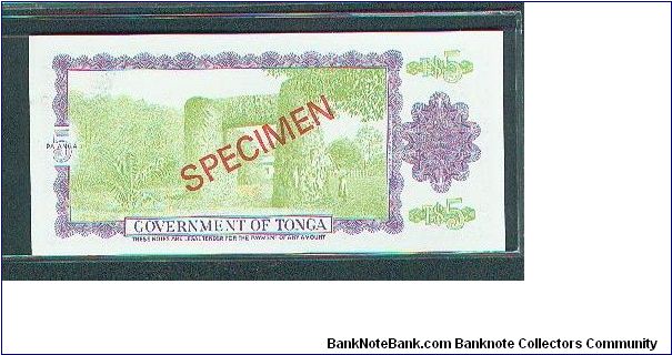 Banknote from Tonga year 1978