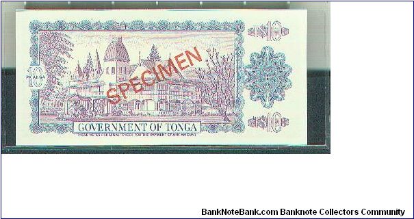 Banknote from Tonga year 1978
