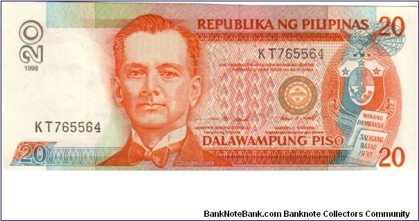 DATED SERIES 53a 1998 Estrada-Singson ??000001-??1000000 KT765564 Banknote