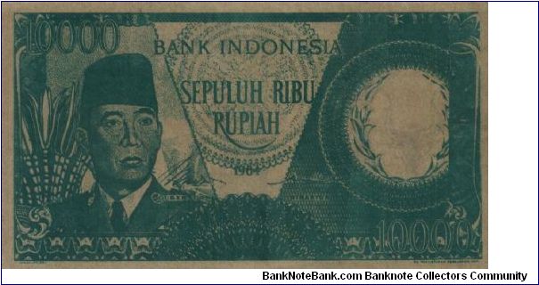 SPECIAL SOEKARNO 10000 Rupiah Series No:BK744540,Bank Indonesia.Watermark Buffalo Horn.(O)Soekarno(R)A Female Praying Dancer.Printed By PT Pertjetakan Kebayoran.OFFER VIA EMAIL VERY RARE.

SOLD!!!!!!! Banknote
