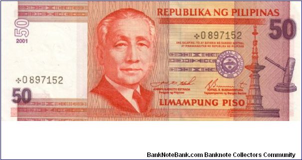 DATED SERIES 54i 2001 Estrada-Buenaventura A000001-??1000000 *0897152 (Starnote) Banknote