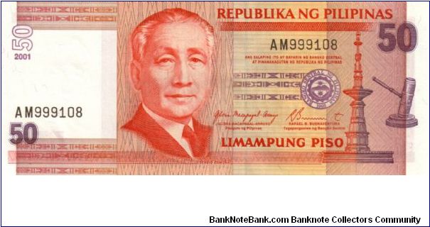 DATED SERIES 55 2001 Arroyo-Buenaventura AM000001-??1000000 AM999108 (1st Prefix) Banknote