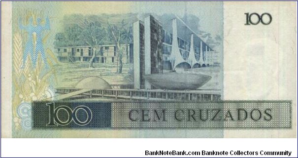 Banknote from Brazil year 1987