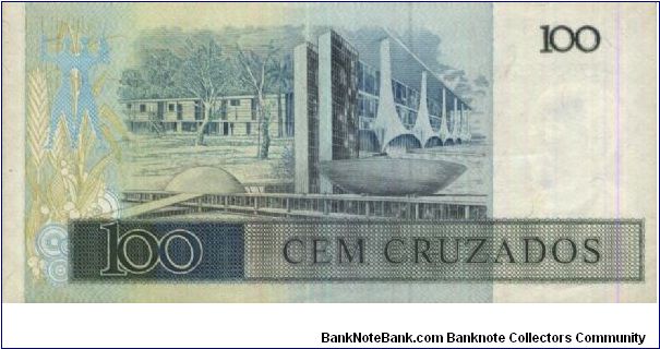 Banknote from Brazil year 1987