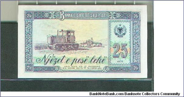 Banknote from Albania year 1976