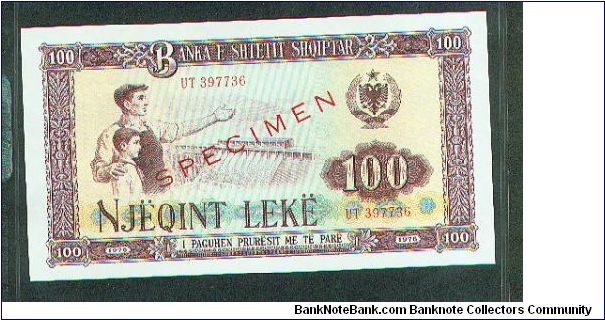 Specimen Note Banknote