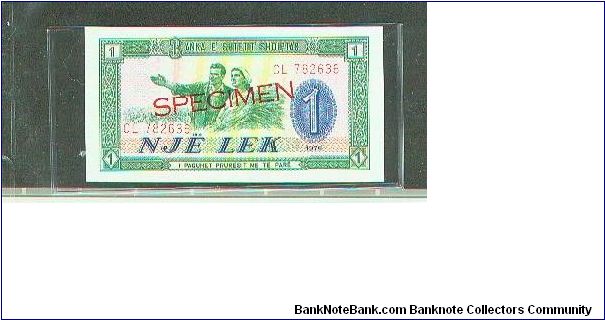 Specimen Note Banknote