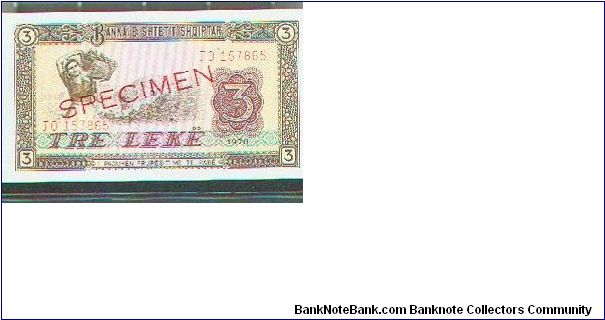 Specimen Note Banknote