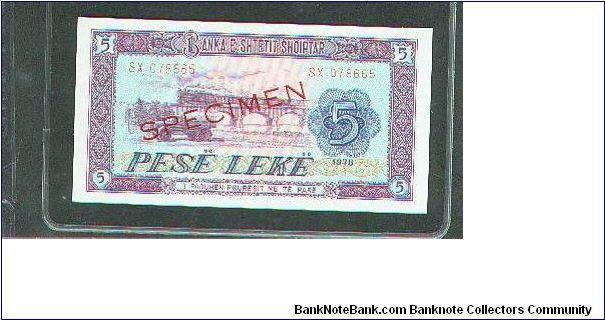 Specimen Note Banknote