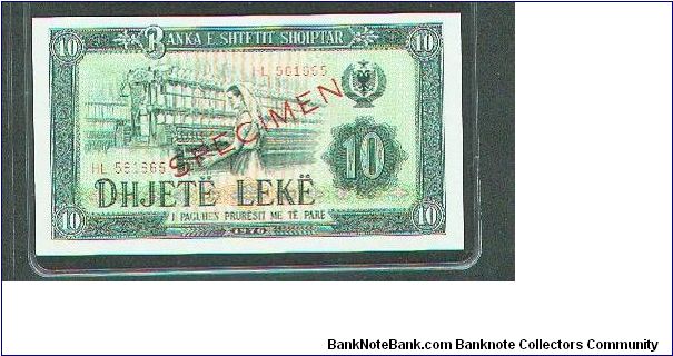 Specimen Note Banknote