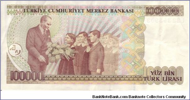 Banknote from Turkey year 1970