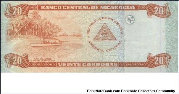 Banknote from Nicaragua year 2002