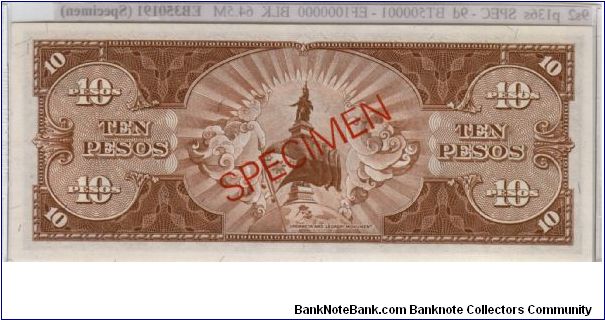 Banknote from Philippines year 1949