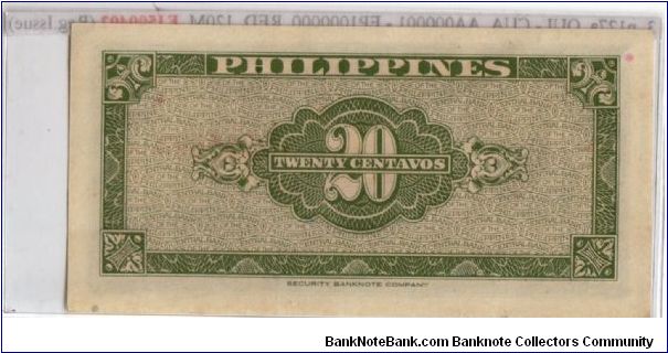 Banknote from Philippines year 1949