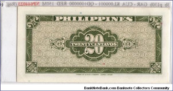 Banknote from Philippines year 1949