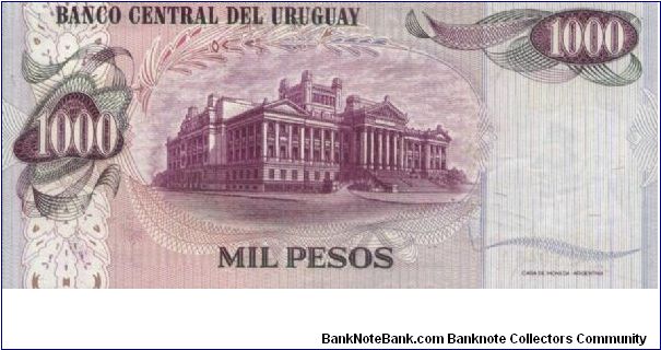 Banknote from Uruguay year 1974