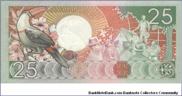 Banknote from Suriname year 1988