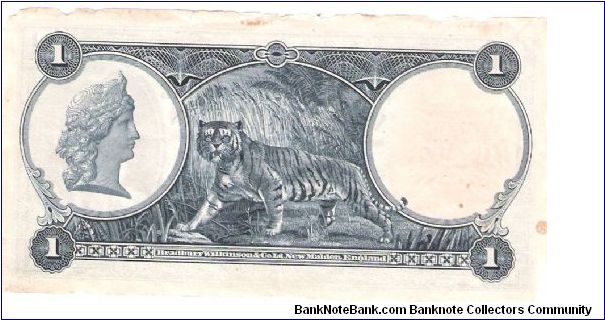 Banknote from Malaysia year 1935