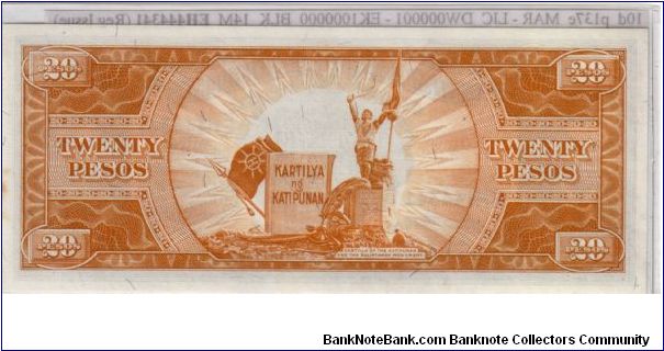 Banknote from Philippines year 1949