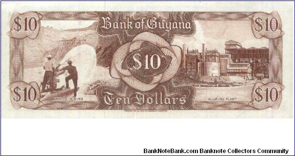 Banknote from Guyana year 1966