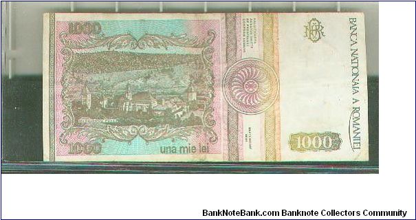 Banknote from Romania year 1993