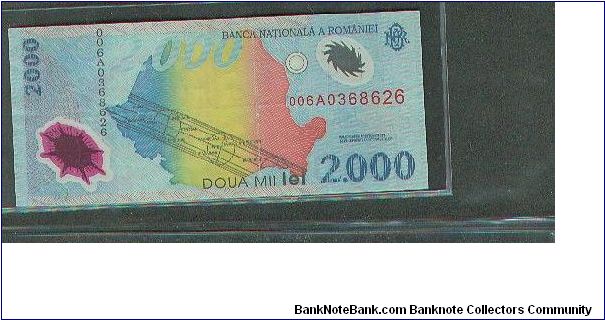 Banknote from Romania year 1999