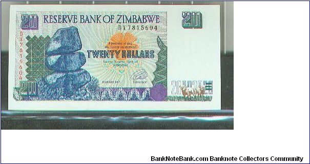 Banknote from Zimbabwe year 1997