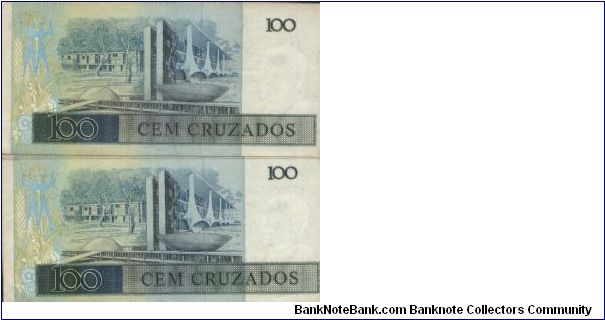 Banknote from Brazil year 1987