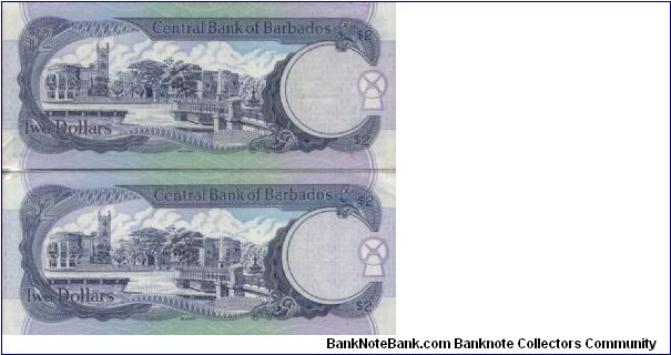 Banknote from Barbados year 2000