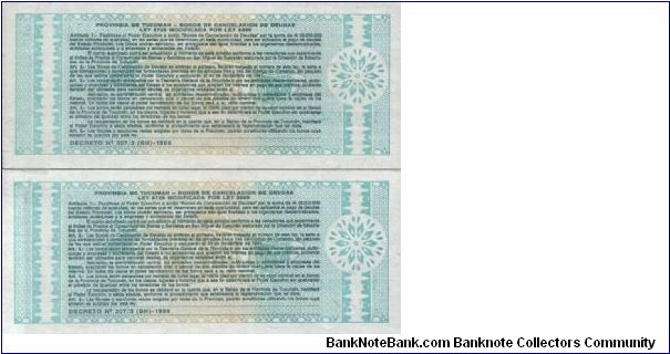 Banknote from Argentina year 1991