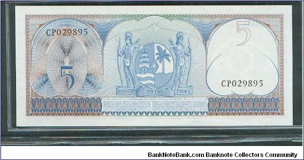 Banknote from Suriname year 1963