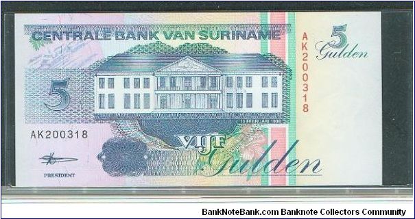 Banknote from Suriname year 1998