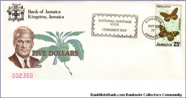 Banknote from Jamaica year 1977