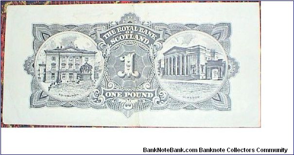 Banknote from Scotland year 1966