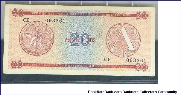 Foreign Exchange Certidicate
Series A Banknote