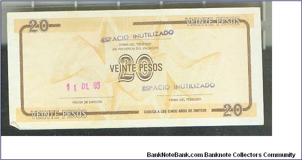 Banknote from Cuba year 1985