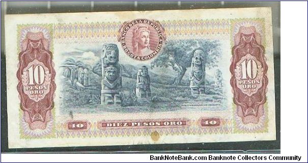 Banknote from Colombia year 1980