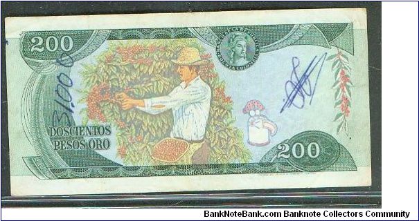 Banknote from Colombia year 1974