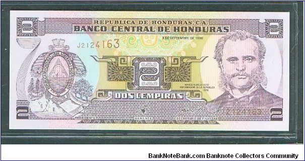 Banknote from Honduras year 1998