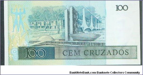 Banknote from Brazil year 1987