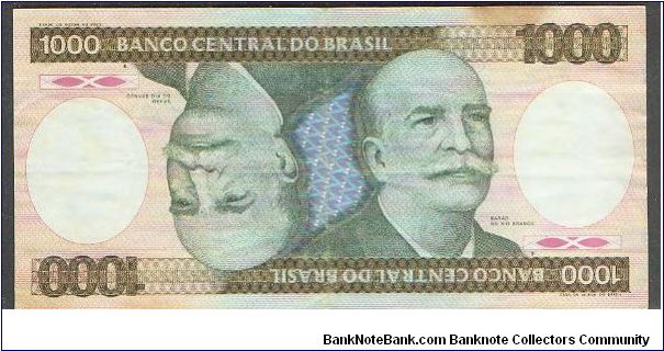 Banknote from Brazil year 1986