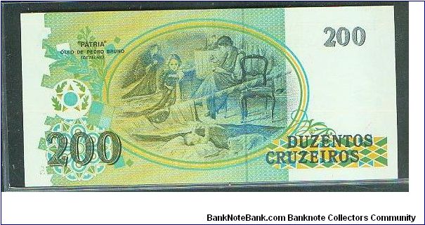 Banknote from Brazil year 1989