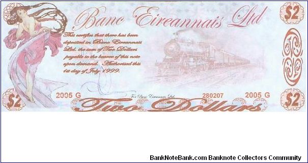 Banc Eireannais Ltd Banknote