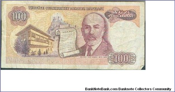 Banknote from Turkey year 1984