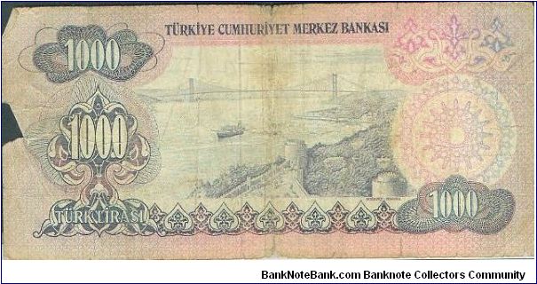 Banknote from Turkey year 1982