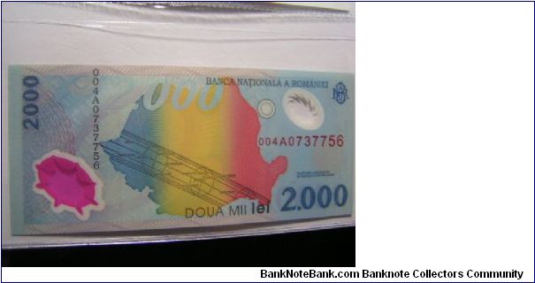 Banknote from Romania year 2000