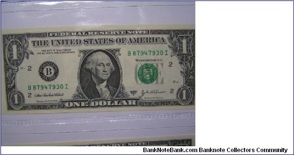 $1 green buck Banknote